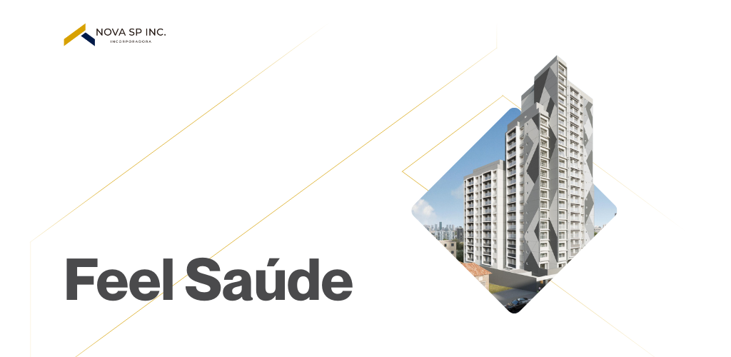 Studios a 2 dorms (24–57 m²) a partir de R$
289.900, 450 m do metrô Saúde. HIS com piscina aquecida, gerador
e vagas opcionais.